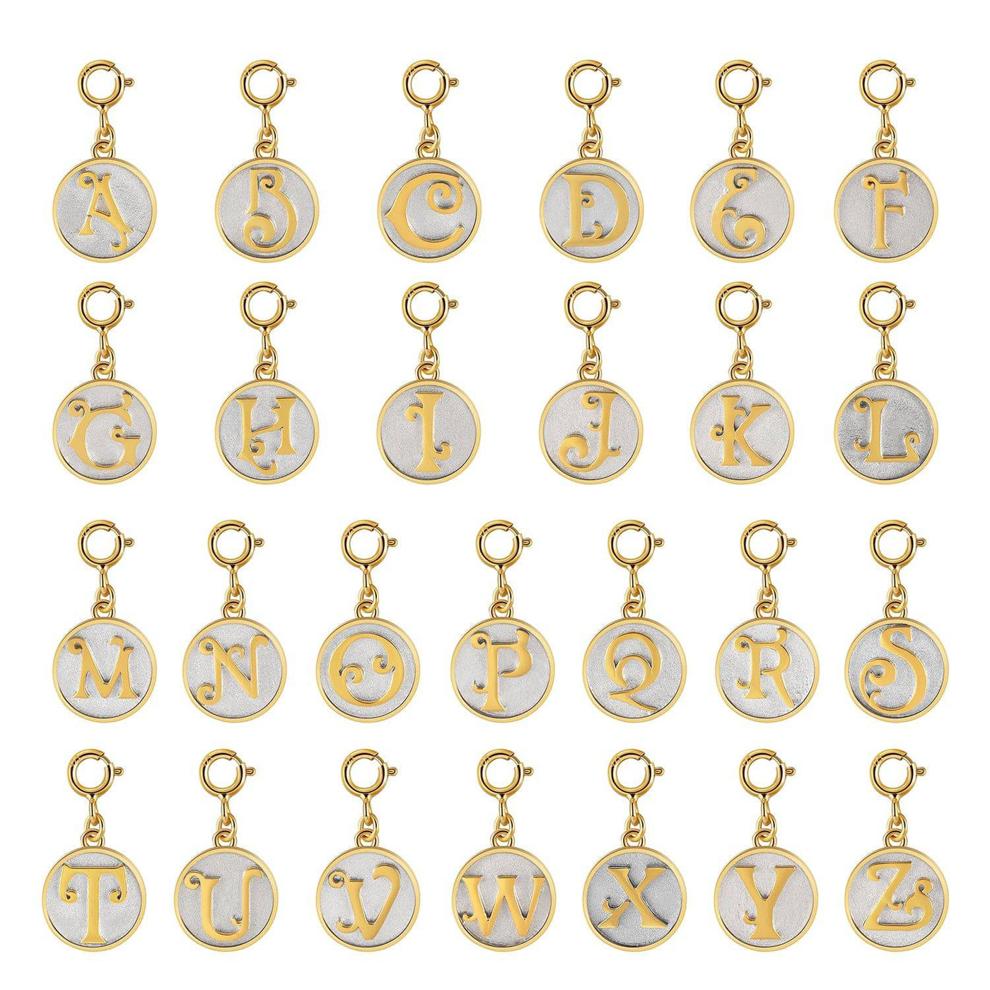 Saints Dainty Fancy Z Initial Clip on Pendant