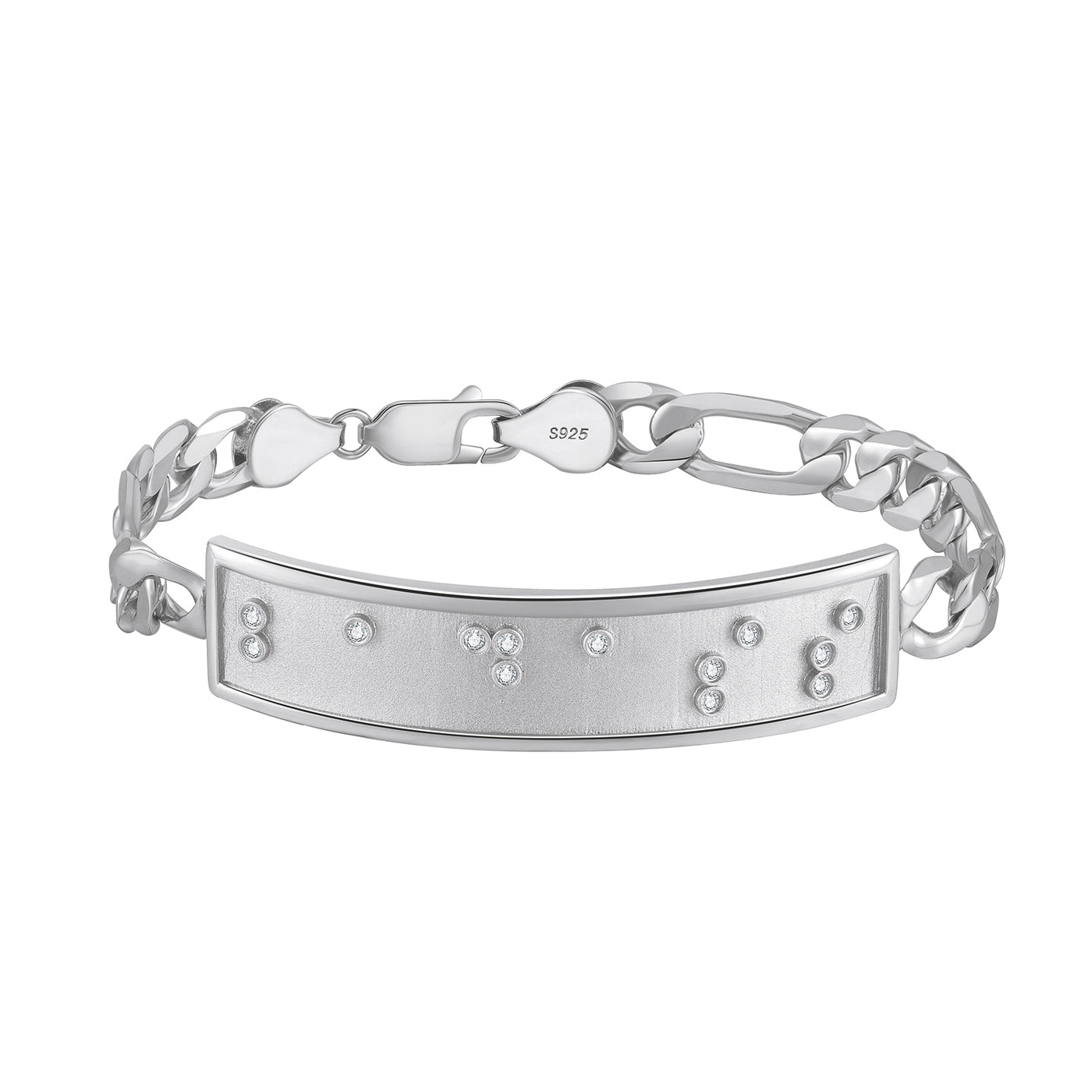 Touchstone Badass ID Link Bracelet in Silver