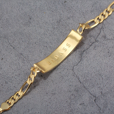 Touchstone Badass ID Link Bracelet in Gold