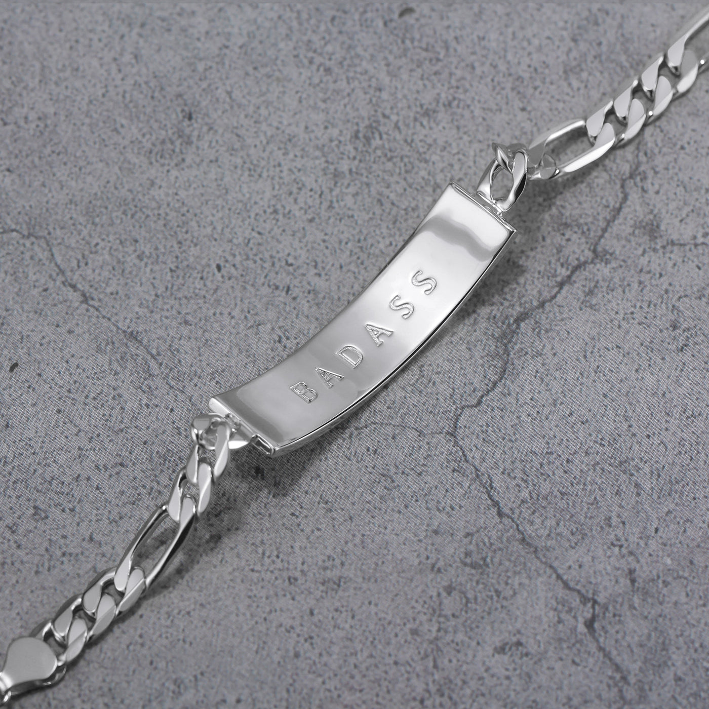 Touchstone Badass ID Link Bracelet in Silver