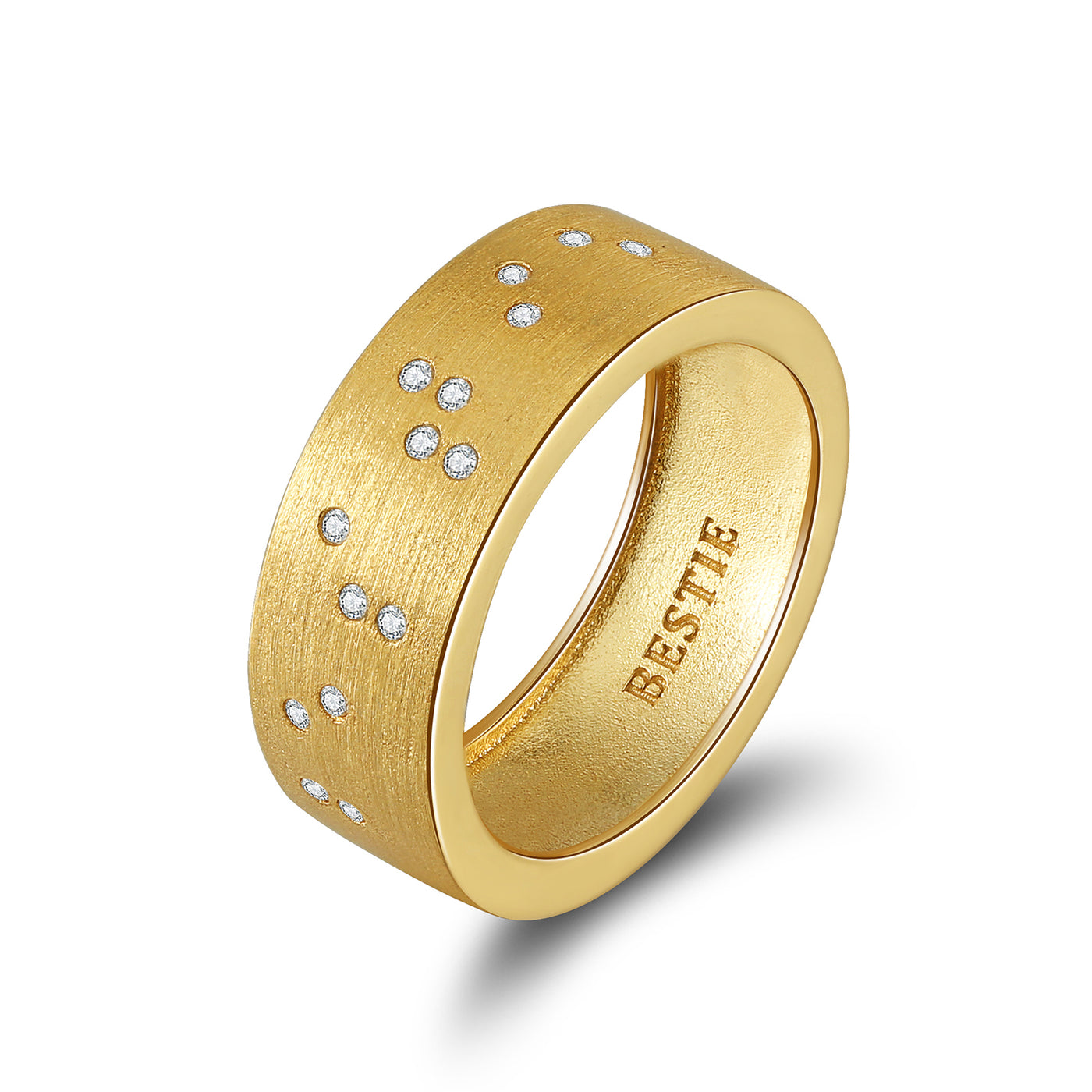 Touchstone BESTIE Slim Ring Gold S7