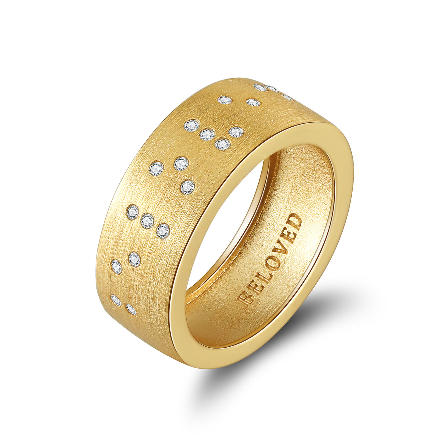 Touchstone BELOVED Slim Ring Gold S8