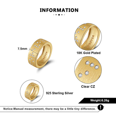 Touchstone FOREVER Slim Ring Gold S8