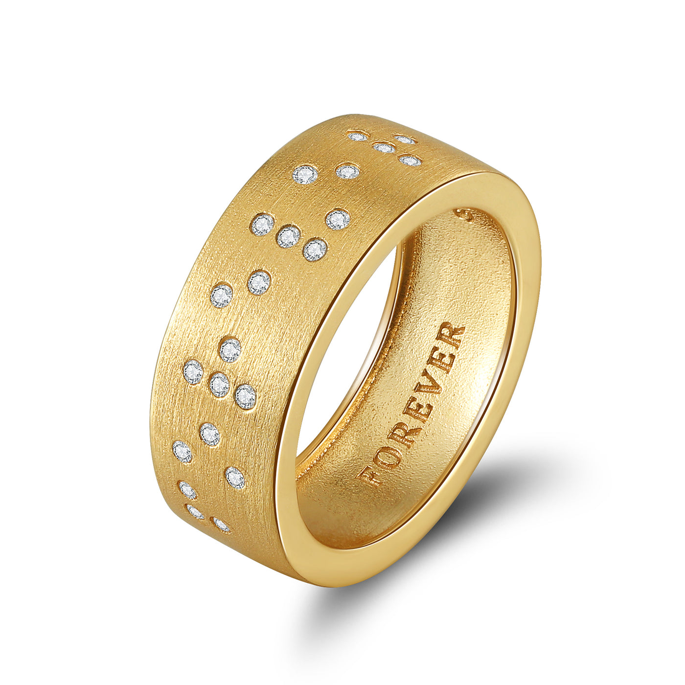 Touchstone FOREVER Slim Ring Gold S8