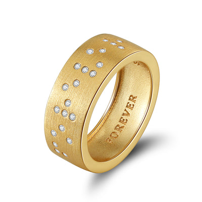 Touchstone FOREVER Slim Ring Gold S8