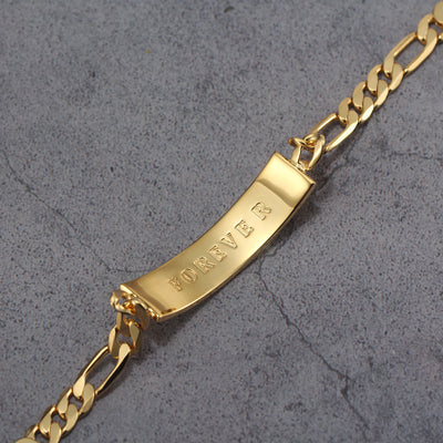 Touchstone FOREVER ID Link Bracelet in Gold sm