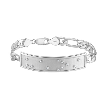 Touchstone HE>i ID Link Bracelet in Silver