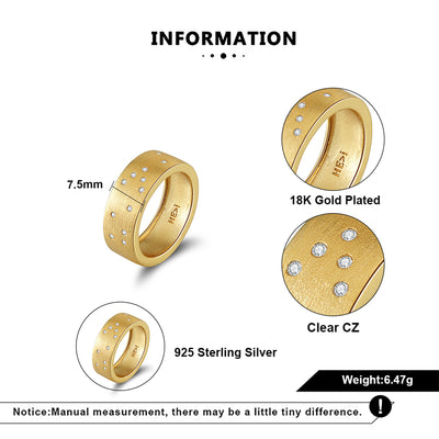 Touchstone HE>i Slim Ring Brushed Gold