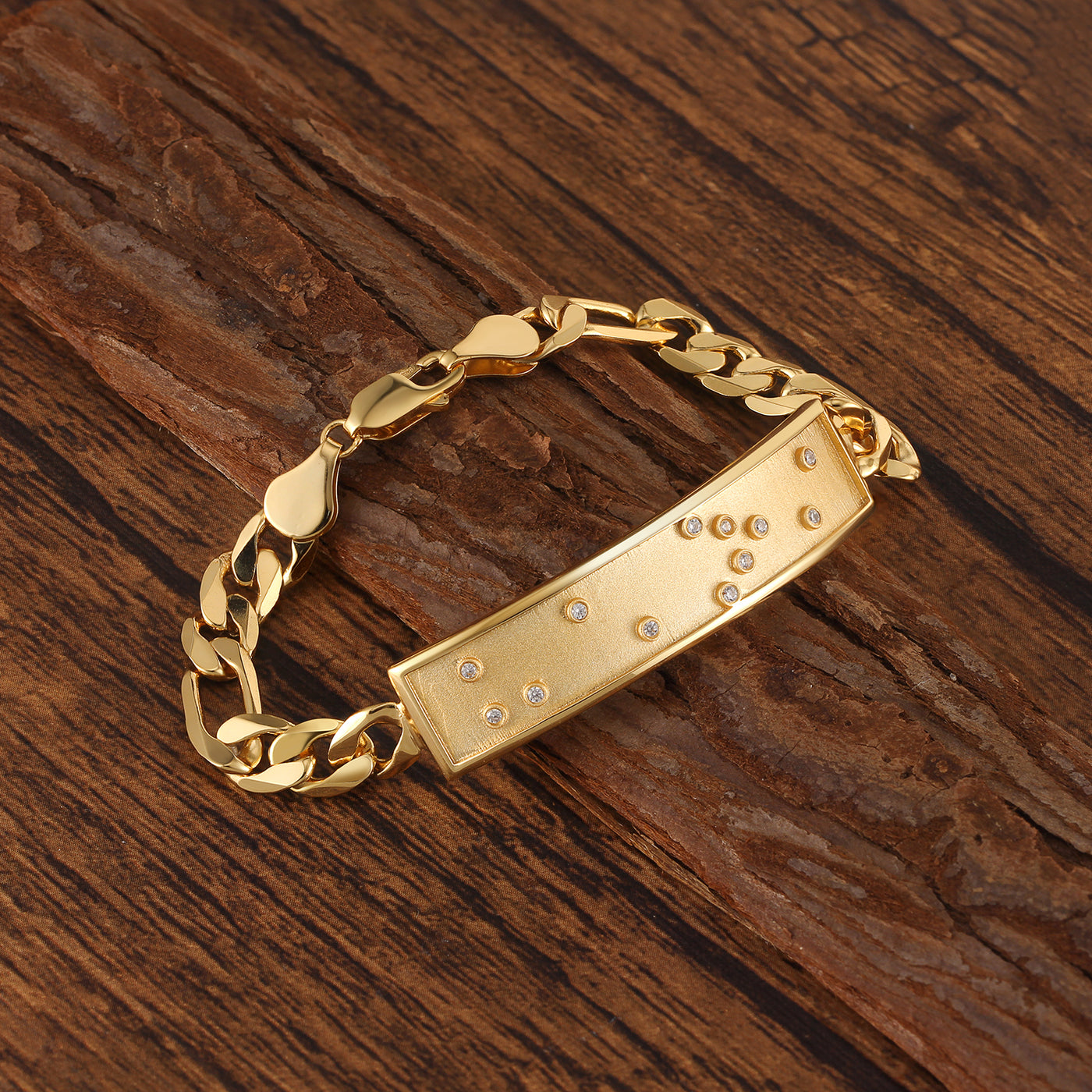 Touchstone HE>i ID Link Bracelet in Gold