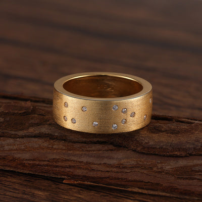 Touchstone HE>i Band Ring Brushed Gold