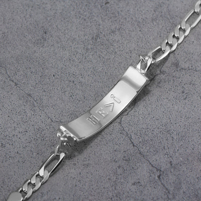 Touchstone HE>i ID Link Bracelet in Silver