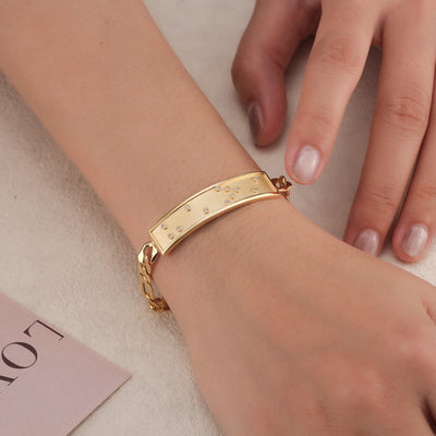 Touchstone HE>i ID Link Bracelet in Gold