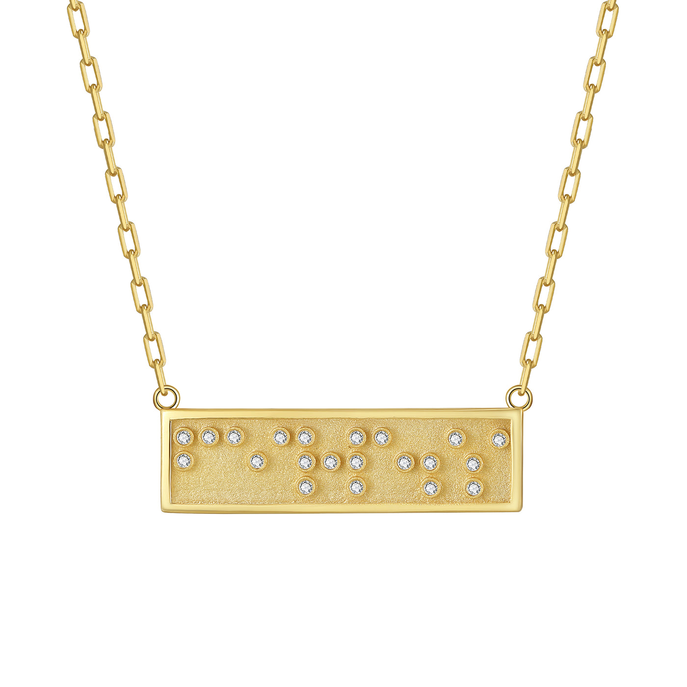 Touchstone Fearless Mini-Bar Necklace Gold