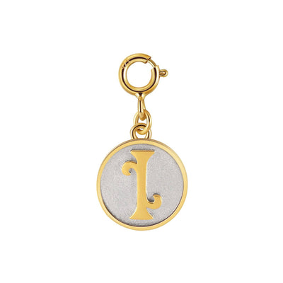 Saints Dainty Fancy Initial Clip on Pendant A-Z