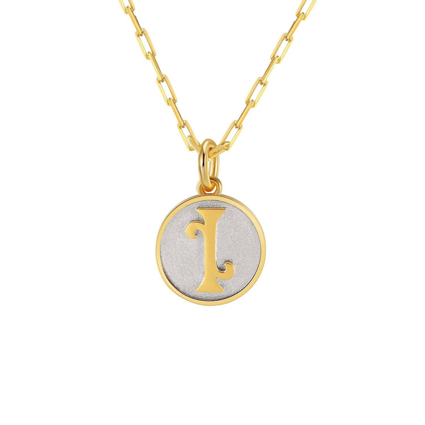 Saints Dainty Fancy Initial Pendant Necklace A-Z