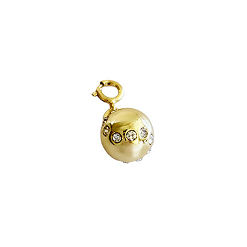 LoveMatch Tennis Ball Clip-on Charm Gold