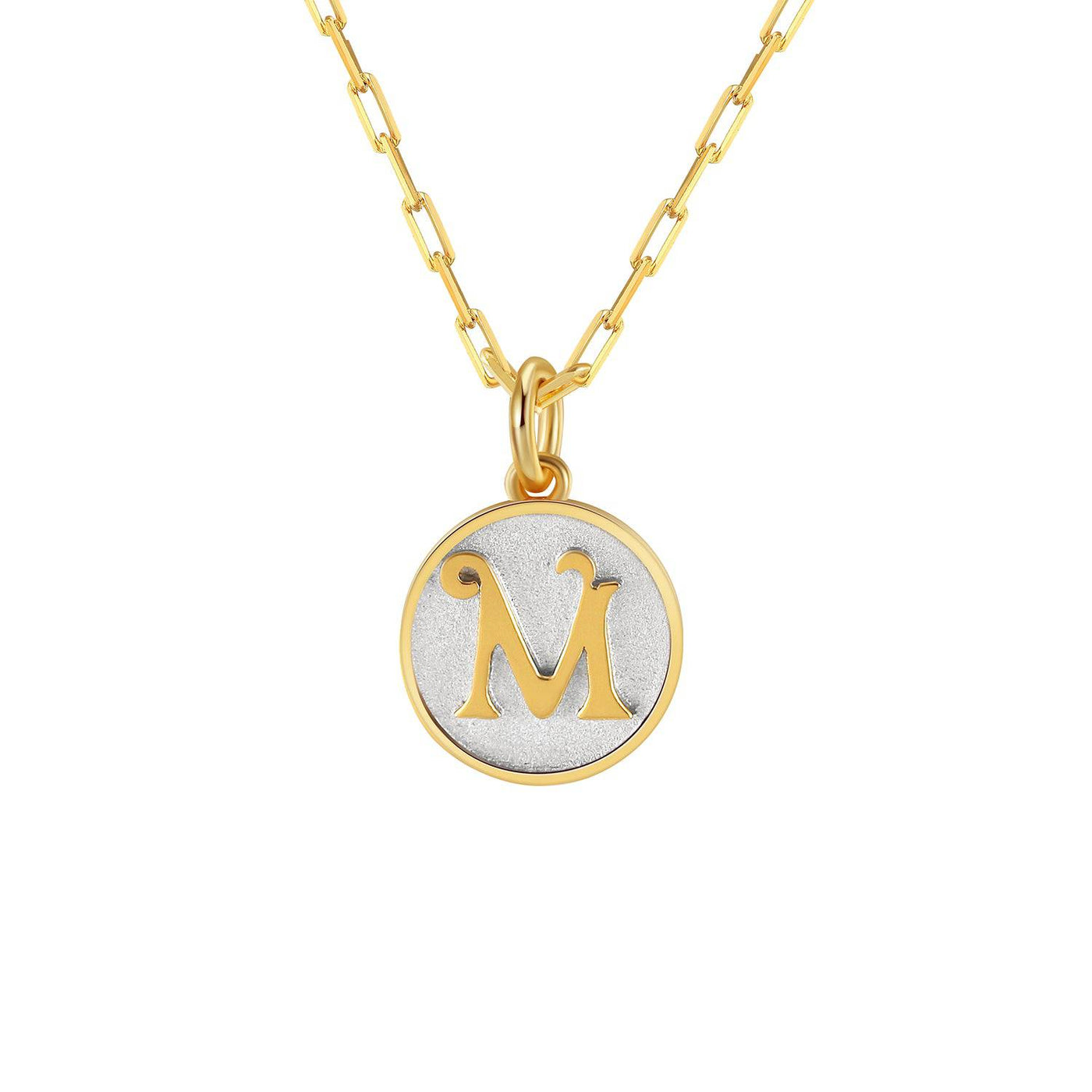 Saints Dainty Fancy Initial Pendant Necklace A-Z