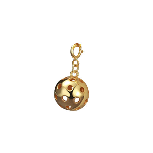 Pickleball Ball Charm Gold