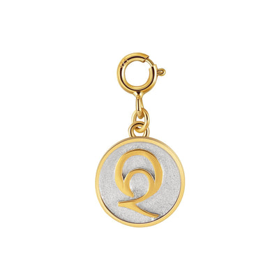 Saints Dainty Fancy Q Initial Clip on Pendant