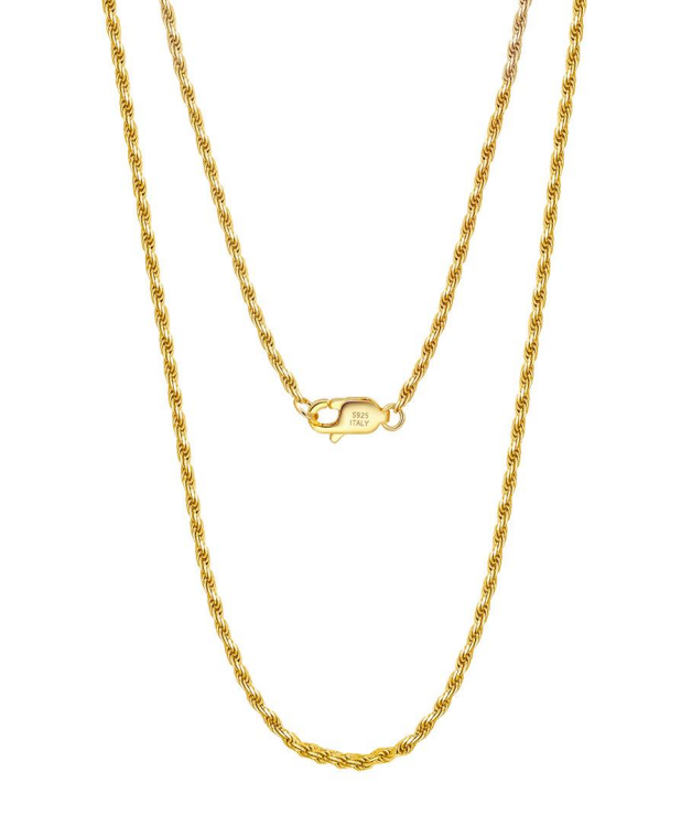 Everwild Diamond Cut Rope Chain Gold