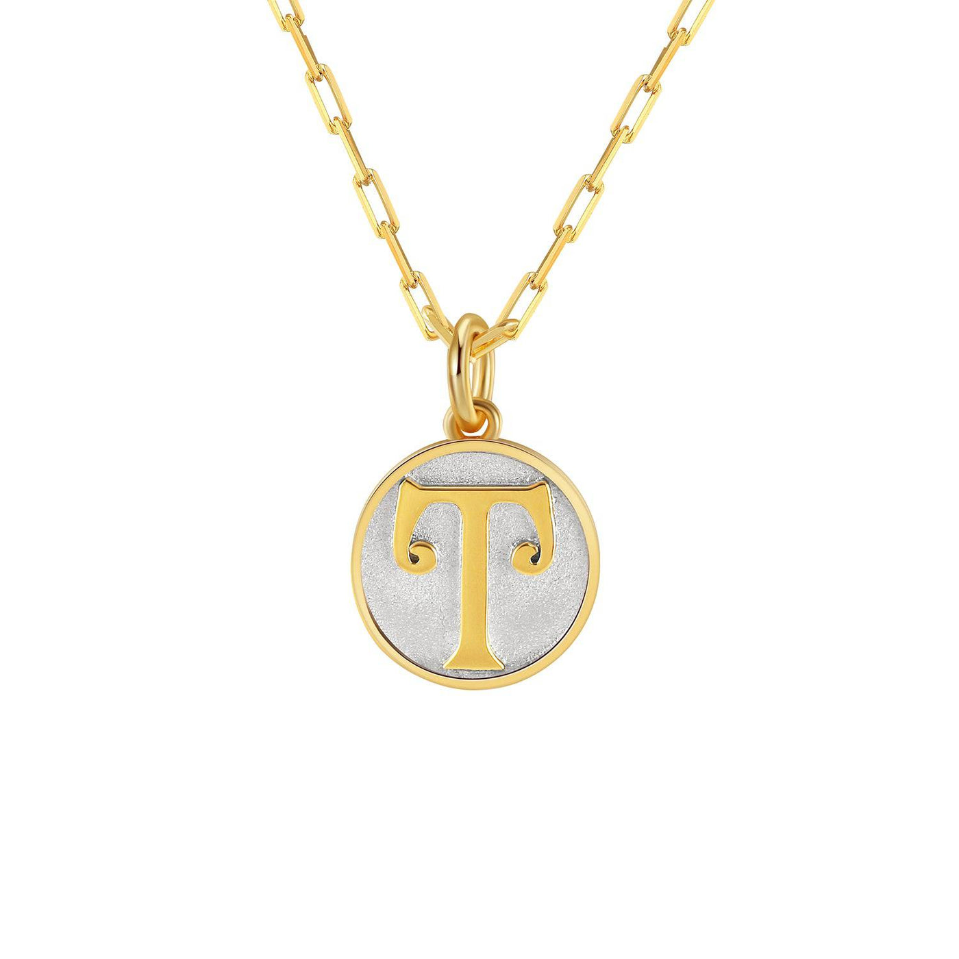 Saints Dainty Fancy Initial Pendant Necklace A-Z