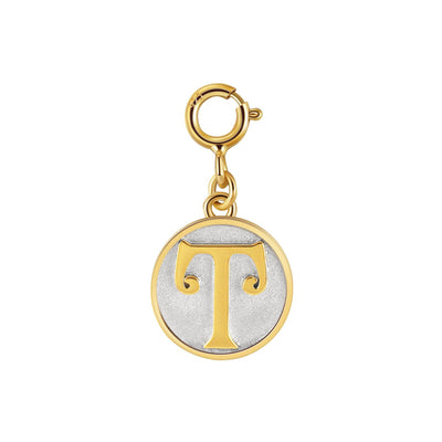 Saints Dainty Fancy Initial Clip on Pendant A-Z