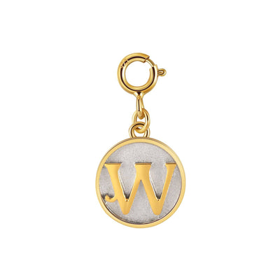 Saints Dainty Fancy Initial Clip on Pendant A-Z