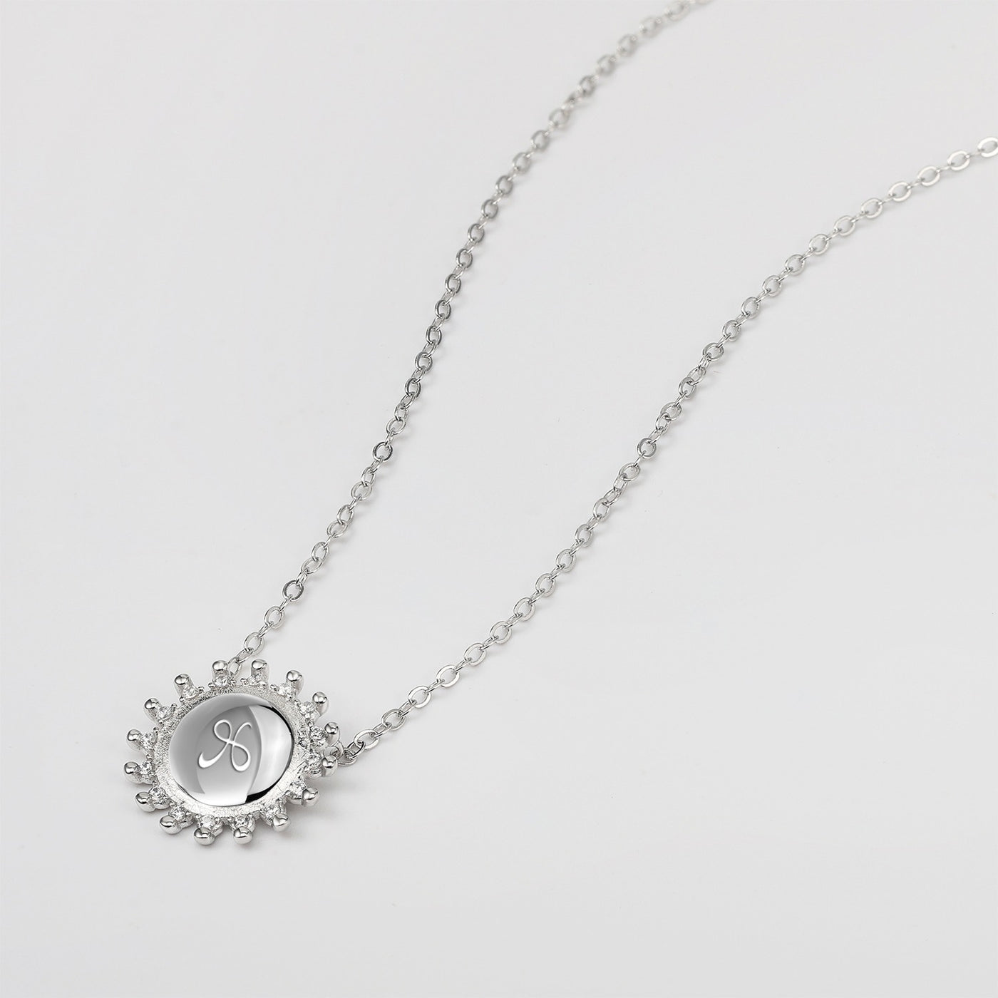 Friendship Bond Necklace in Silver