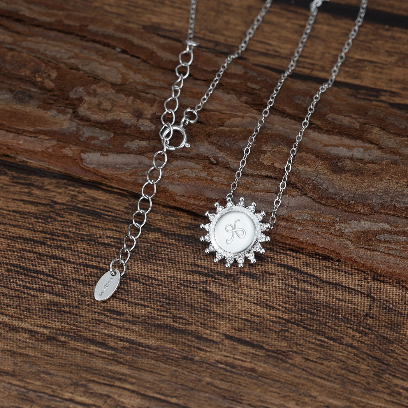 Friendship Bond Necklace in Silver