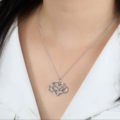 Endless Love Pendant Necklace in Silver
