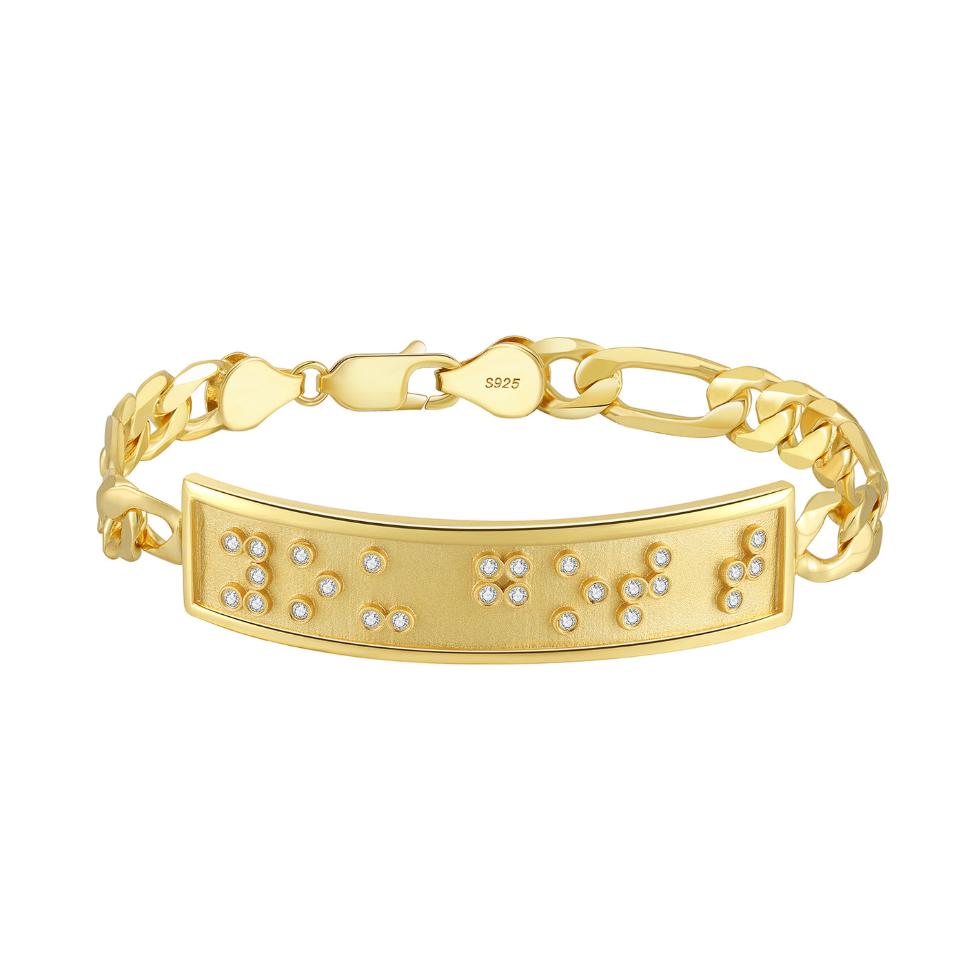 Touchstone YOU GOT THIS ID Link Bracelet in Gold sm