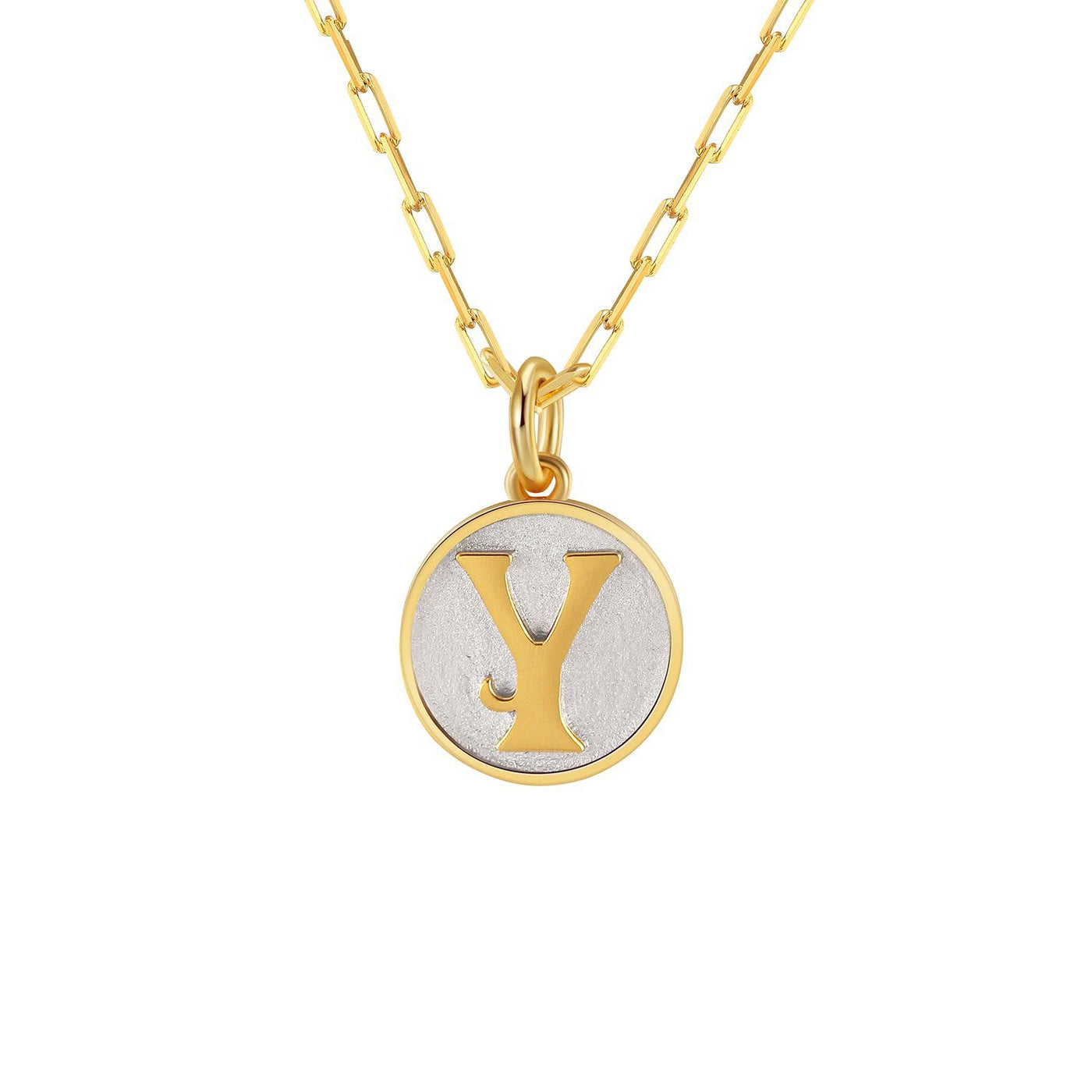 Saints Dainty Fancy Initial Pendant Necklace A-Z