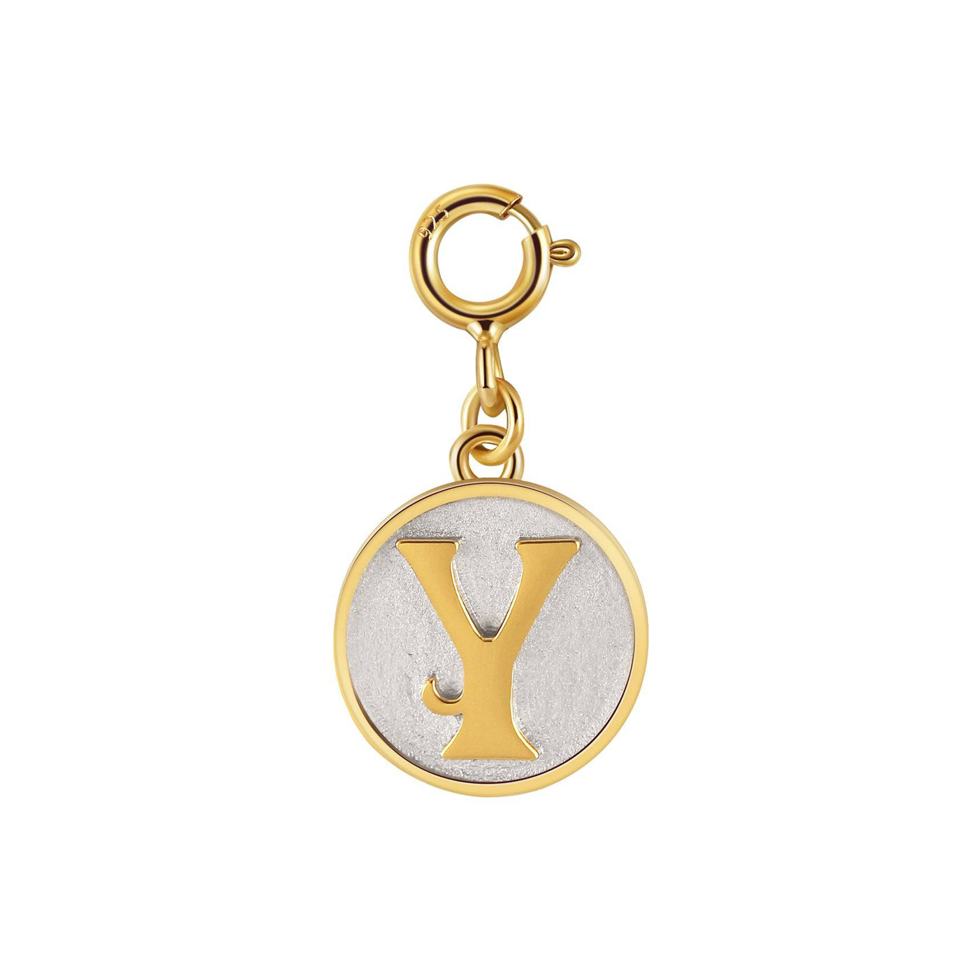 Saints Dainty Fancy Initial Clip on Pendant A-Z