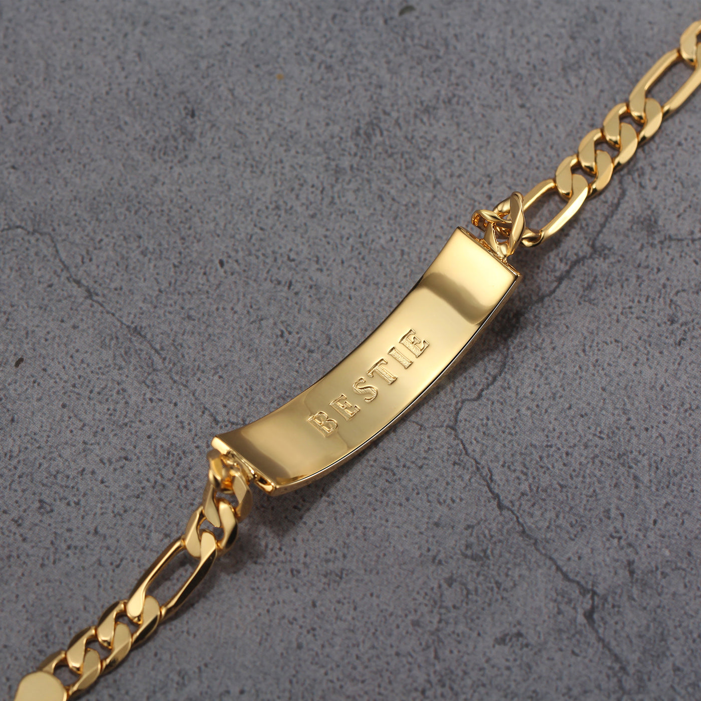 Touchstone Bestie ID Link Bracelet in Gold