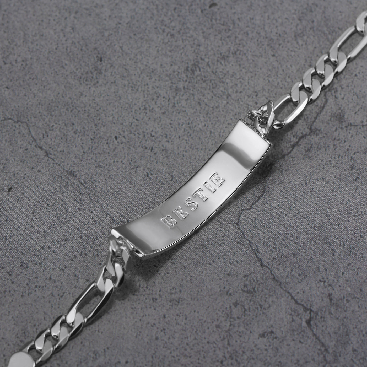 Touchstone Bestie ID Link Bracelet in Silver