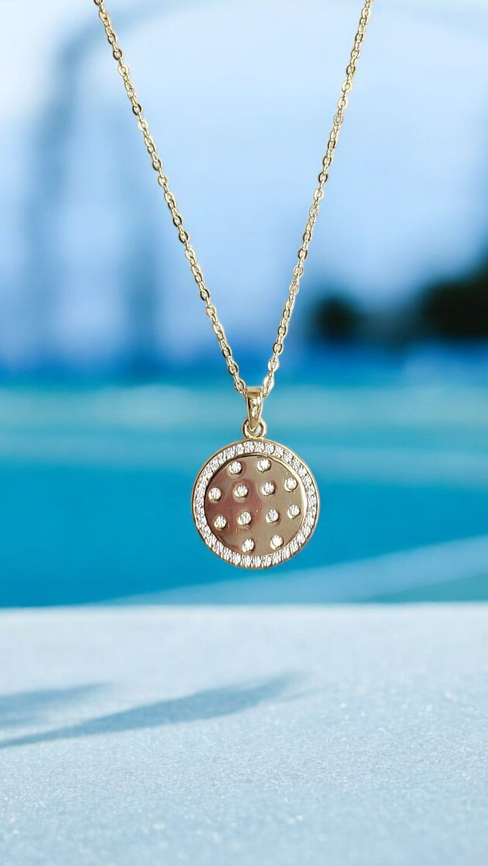 Pickleball Disco Ball Necklace