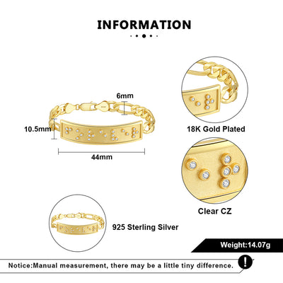 Touchstone FOREVER ID Link Bracelet in Gold sm