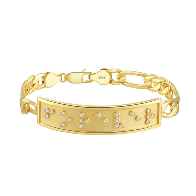 Touchstone FOREVER ID Link Bracelet in Gold sm