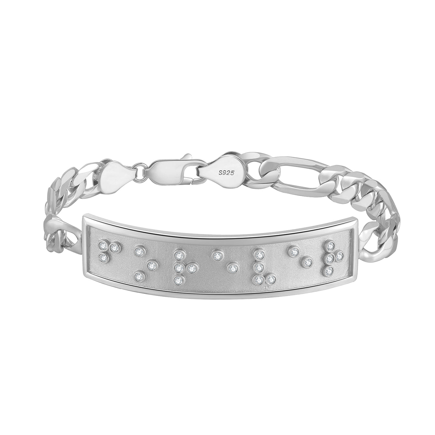 Touchstone Forever ID Link Bracelet in Silver