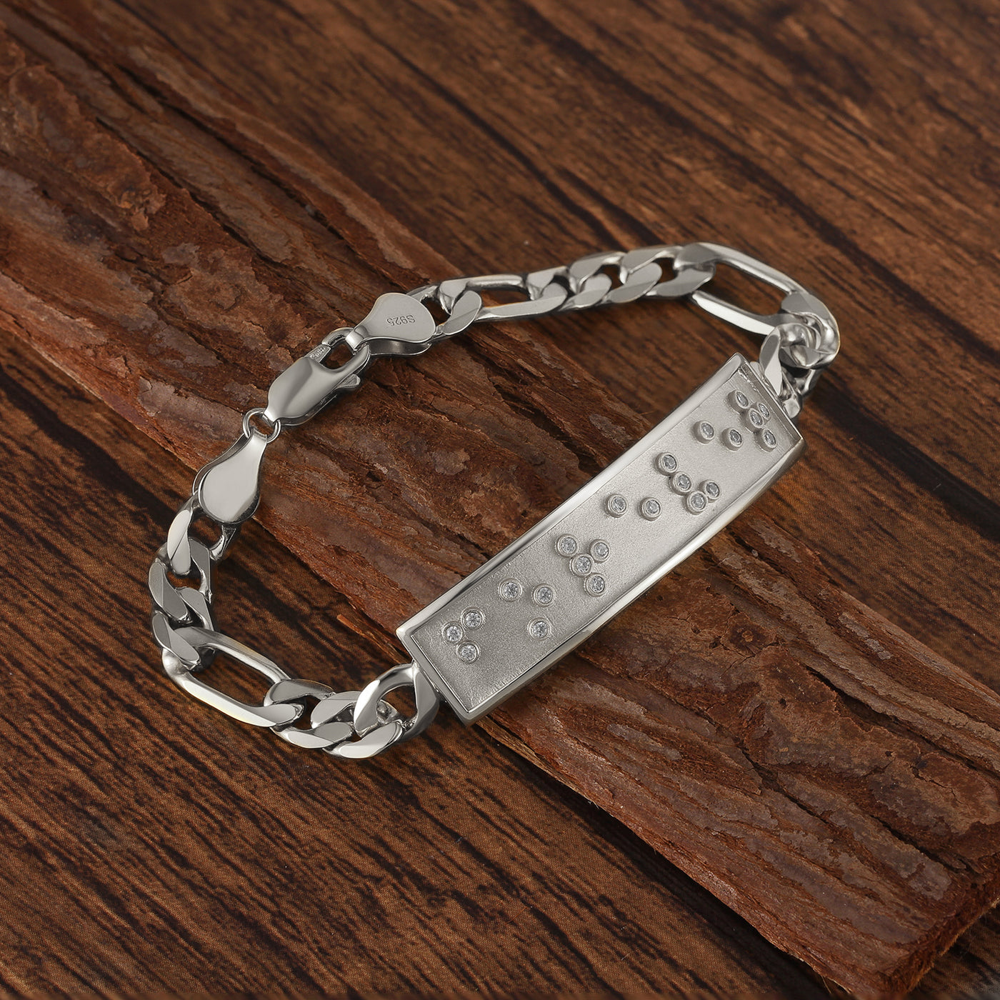 Touchstone Forever ID Link Bracelet in Silver