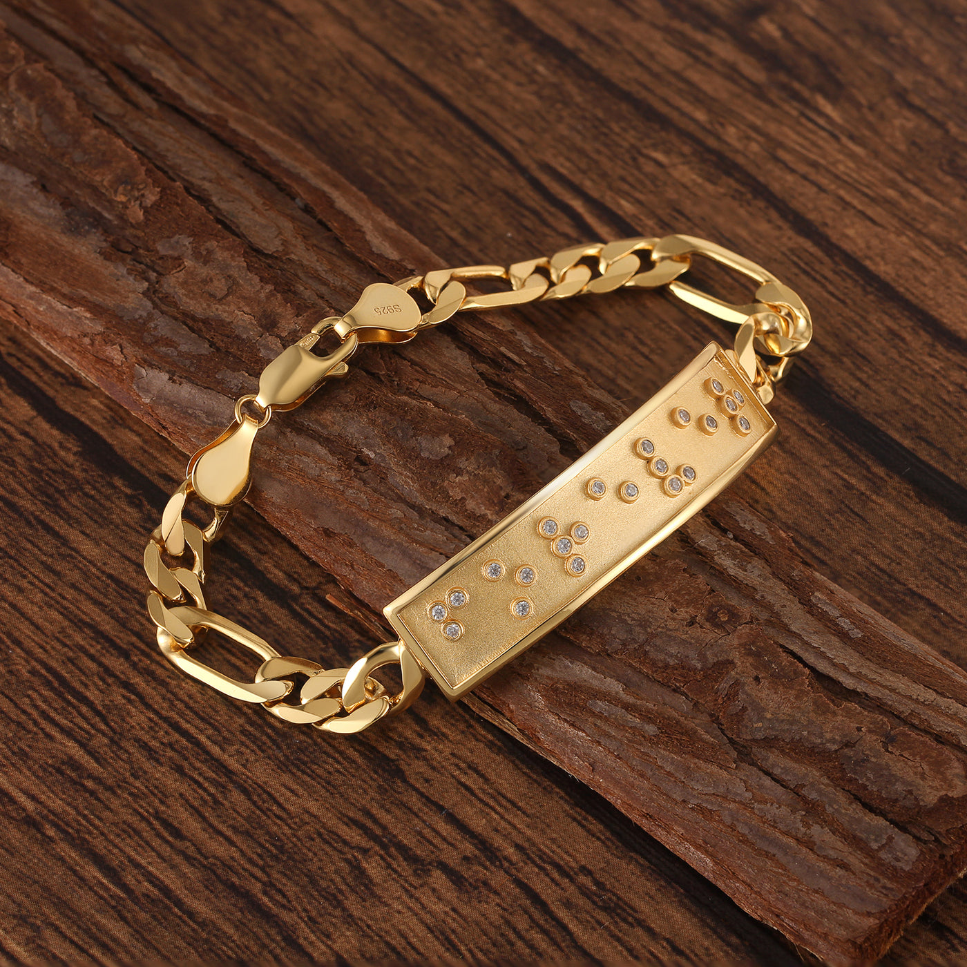 Touchstone FOREVER ID Link Bracelet in Gold sm