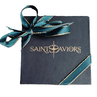 Saints FINE Rider's Prayer Solid Gold Mini Necklace