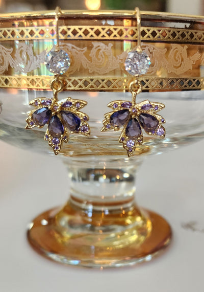 Saints Leaf Drop Earrings