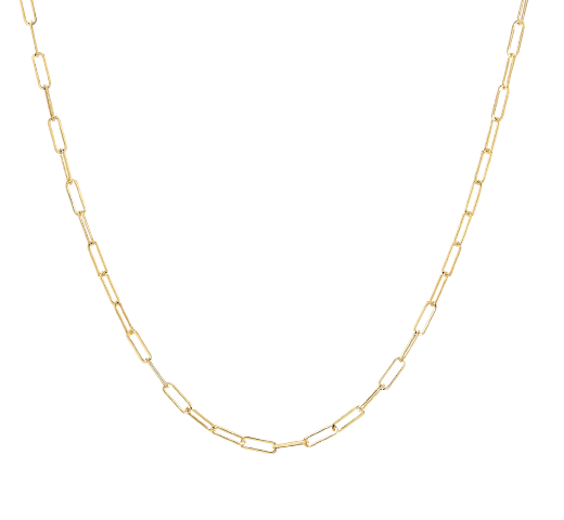 clip link chain gold plated