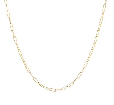 clip link chain gold plated