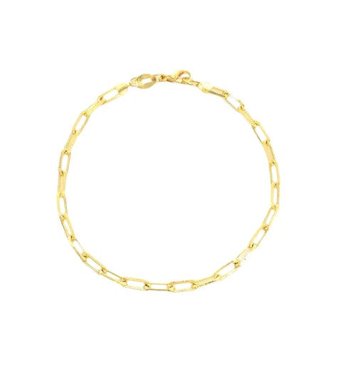 X Bracelet Open Clip Link Modern Gold-filled