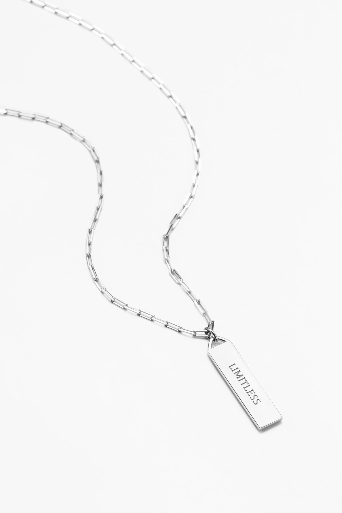 Touchstone Limitless Bar Silver Necklace
