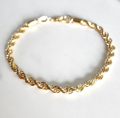 X Bracelet Rope Chain Gold-filled
