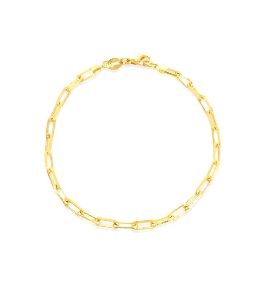 X Bracelet Open Clip Link Modern Gold-filled