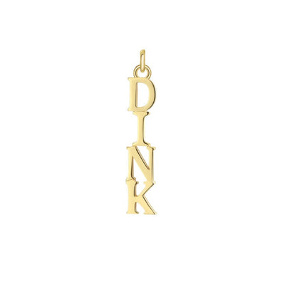 PickleBelle DINK Charm Gold, pickleball jewelry, pickle ball jewelry, pickleball jewelry, pickleball necklace, best pickleball gifts, pickleball for women